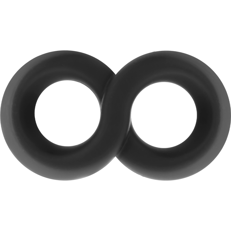 ANELLO PER PENE E TESTICOLI SUPER FLESSIBILE E RESISTENTE PR12 NERO - CHARME VIBE