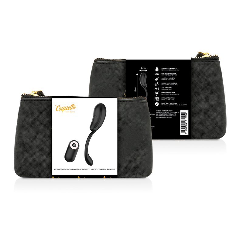 UOVO VIBRANTE TELECOMANDO RICARICABILE NERO/ORO - CHARME VIBE