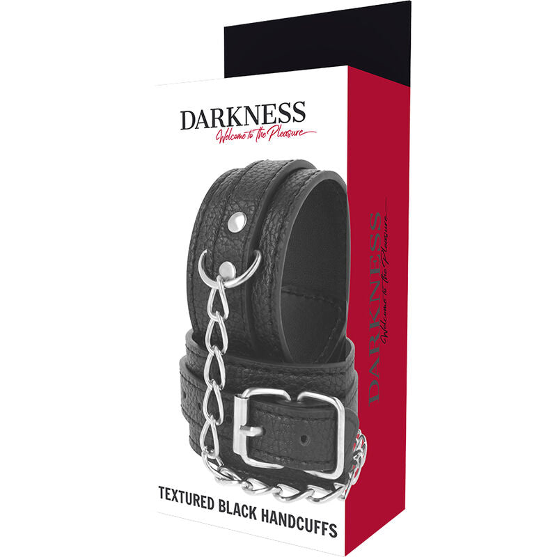 MANETTE IN PELLE STRUTTURATA NERA - CHARME VIBE