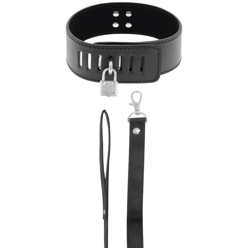COLLARE BDSM CON CHIUSURA NERA - CHARME VIBE