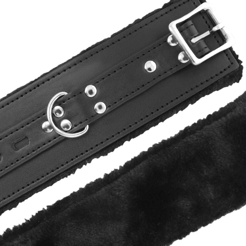 MANETTE BDSM RIVESTITE NERE - CHARME VIBE