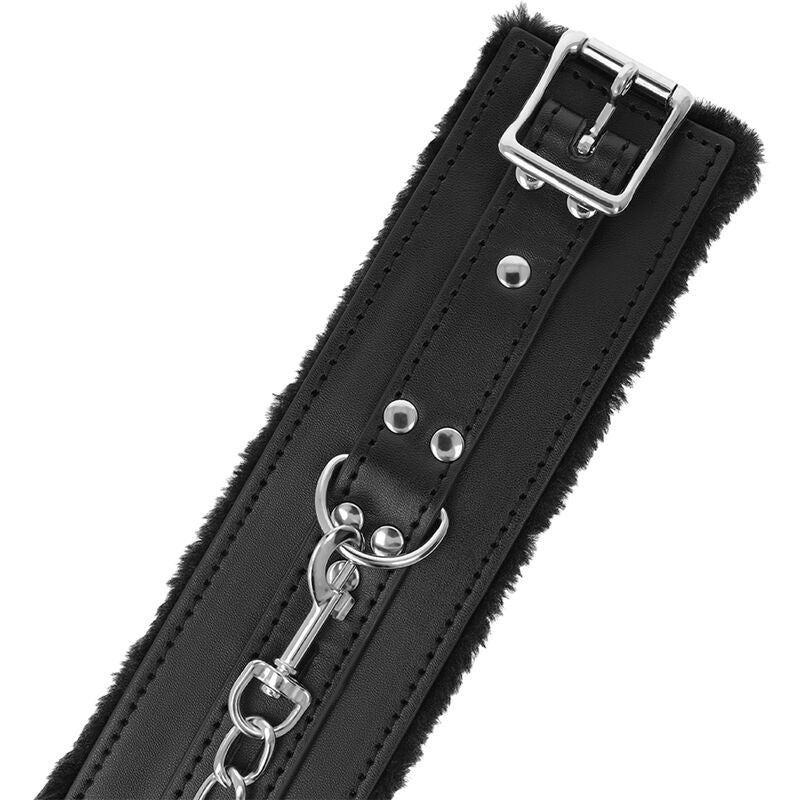 MANETTE BDSM RIVESTITE NERE - CHARME VIBE