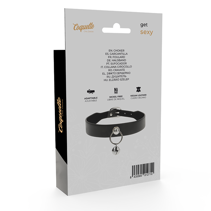COLLANA IN PELLE VEGANA ACCESSORIO DONNA SONAGLIO/CERCHIO - CHARME VIBE