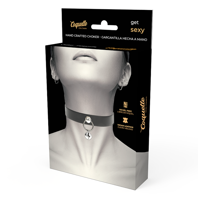 COLLANA IN PELLE VEGANA ACCESSORIO DONNA SONAGLIO/CERCHIO - CHARME VIBE