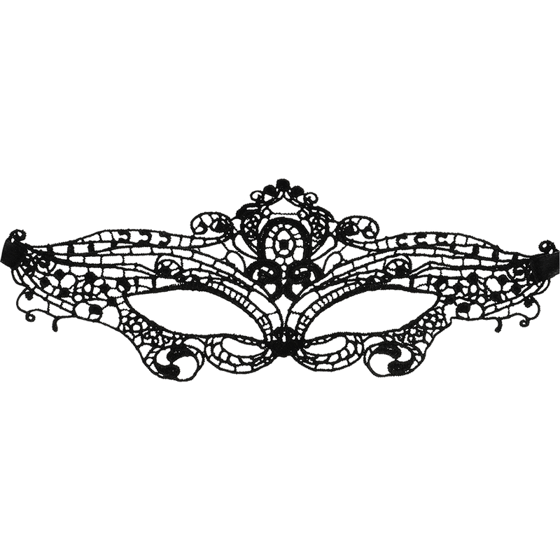 MASCHERA IN FINE PIZZO NERO - CHARME VIBE