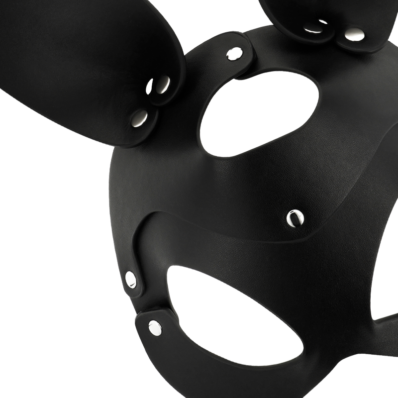 MASCHERA VEGANA IN PELLE CON ORECCHIE DI CONIGLIO - CHARME VIBE