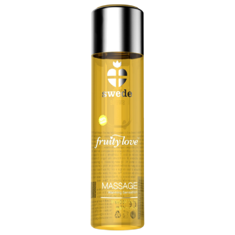 FRUITY LOVE OLIO DA MASSAGGIO EFFETTO RISCALDANTE FRUTTATO TROPICALE CON MIELE 120 ML. - CHARME VIBE