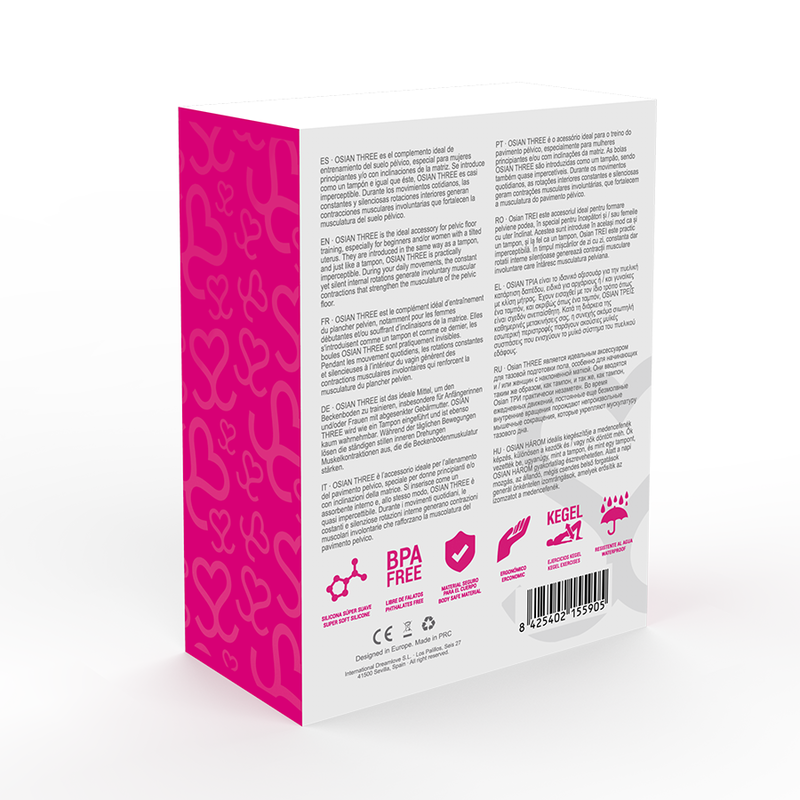 OSIAN TRE PREMIUM SILICONE ROSA - CHARME VIBE