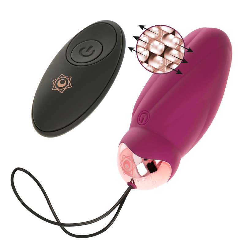 SITA EGG TELECOMANDO ROTAZIONE PERLINE + VIBRAZIONE - CHARME VIBE