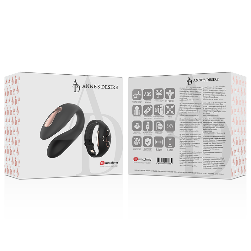 DUAL PLEASURE TECNOLOG A WATCHME NERO/ORO - CHARME VIBE