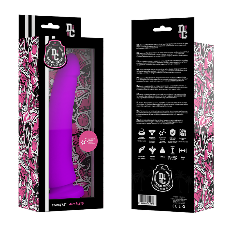TOYS DILDO MEDICO LILLA IN SILICONE 20 CM O 4 CM - CHARME VIBE