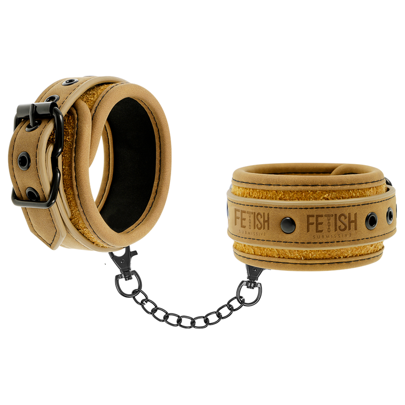 FETISH SUBMISSIVE ORIGEN - MANETTE VEGANE IN PELLE CON FODERA IN NEOPRENE - CHARME VIBE