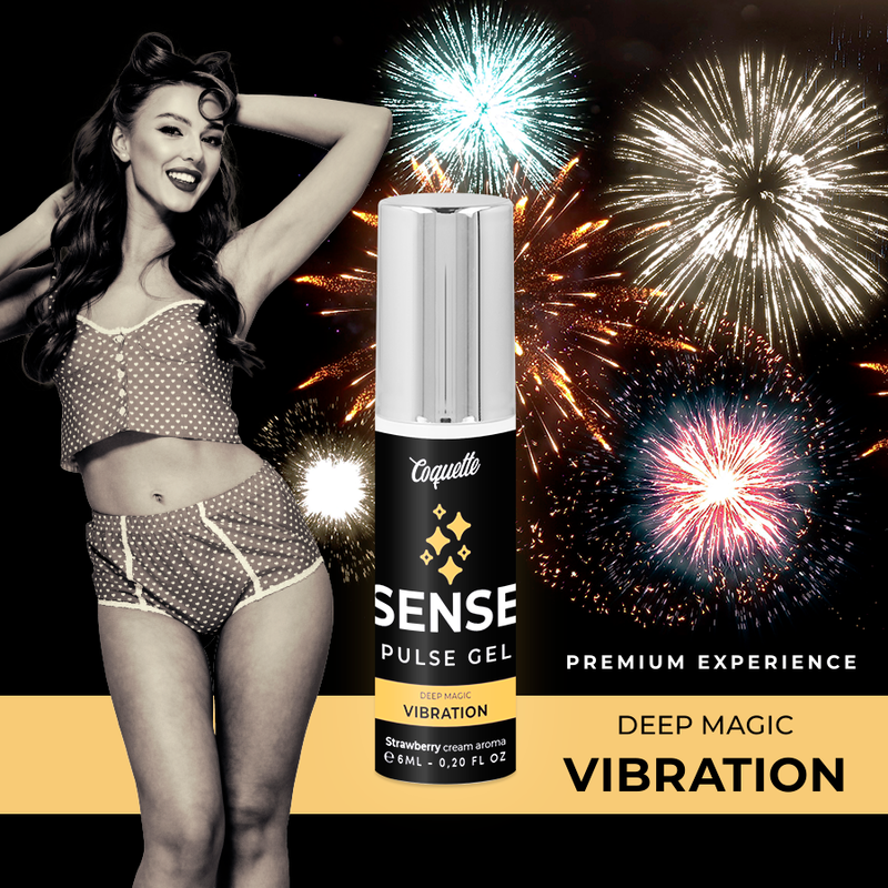 GEL VIBRANTE PULSE FRAGOLA PREMIUM LIQUIDO 6ML - CHARME VIBE