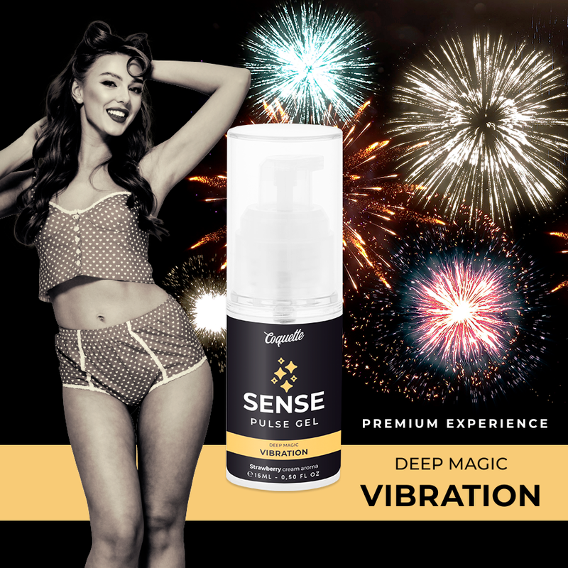 GEL VIBRANTE PULSE FRAGOLA PREMIUM LIQUIDO 15ML - CHARME VIBE