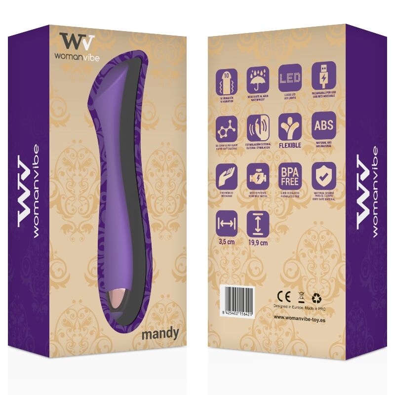 VIBRATORE RICARICABILE IN SILICONE PUNTO K MANDY - CHARME VIBE