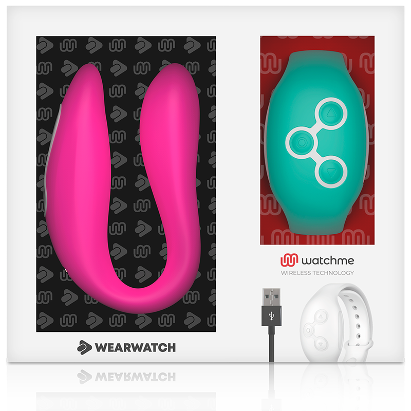 VIBRATORE WATCHME A DOPPIA TECNOLOGIA FUCSIA / ACQUA DI MARE - CHARME VIBE