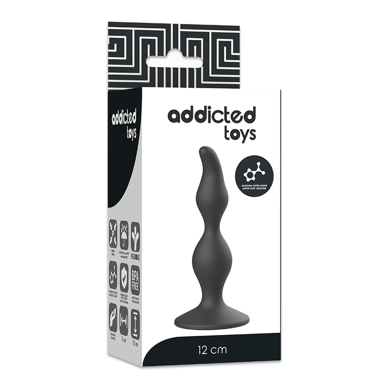 PLUG SESSUALE ANALE 12 CM NERO - CHARME VIBE