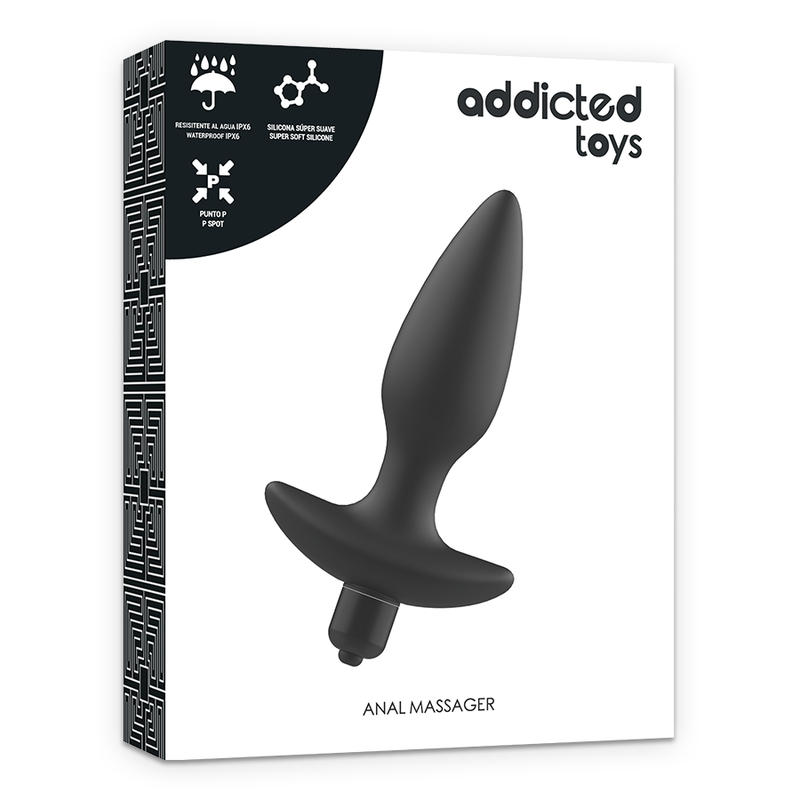 MASSAGER PLUG ANALE CON VIBRAZIONE NERA - CHARME VIBE