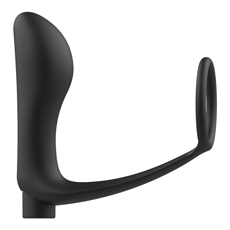ANELLO PER PENE CON TELECOMANDO PLUG ANALE NERO RICARICABILE - CHARME VIBE
