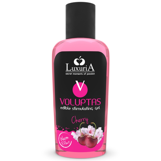 VOLUPTAS GEL DA MASSAGGIO ALIMENTARE EFFETTO RISCALDANTE - CILIEGIA 100 ML - CHARME VIBE