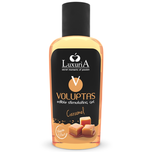 VOLUPTAS GEL DA MASSAGGIO ALIMENTARE EFFETTO RISCALDANTE - CARAMEL 100 ML - CHARME VIBE