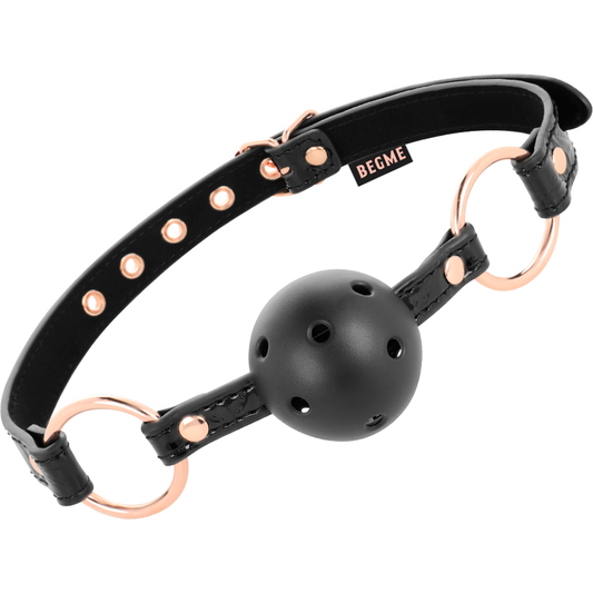 BLACK EDITION BALL GAG VEGAN IN PELLE -CHARME VIBE