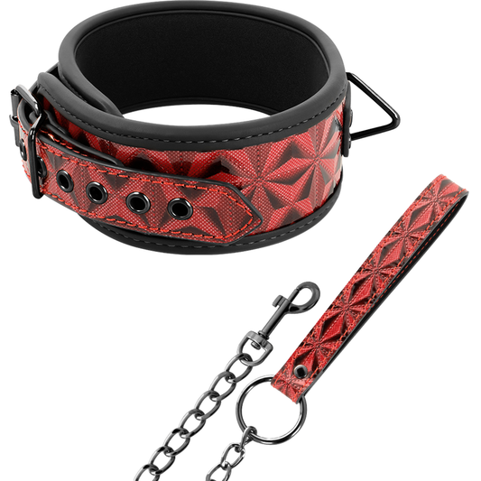 COLLARE IN PELLE VEGANA PREMIUM RED EDITION CON FODERA IN NEOPRENE - CHARME VIBE
