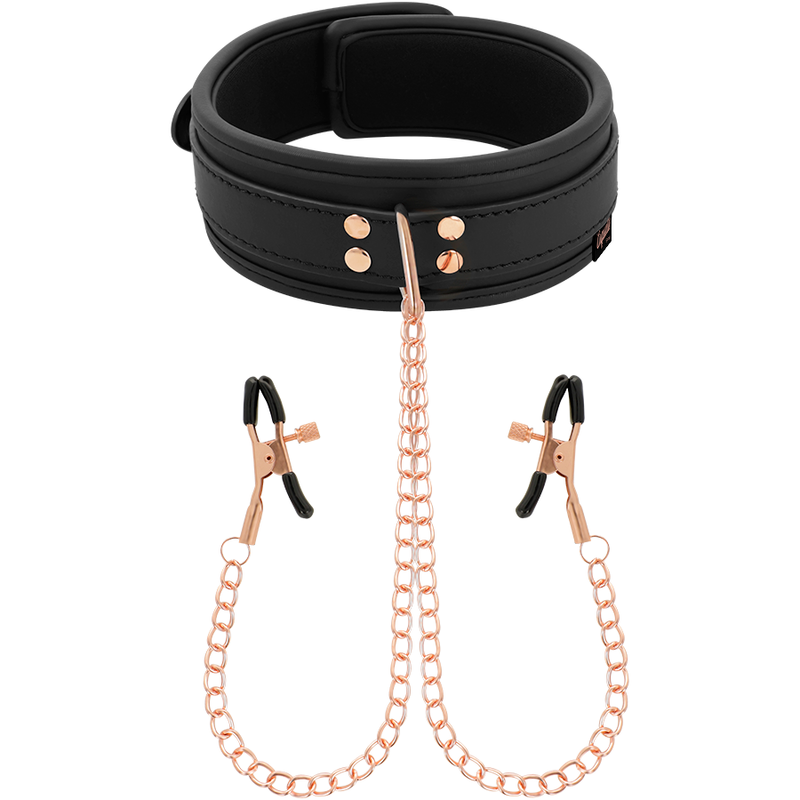 COLLANA CON PINZA PER CAPEZZOLI FANTASIA CON FODERA IN NEOPRENE - CHARME VIBE