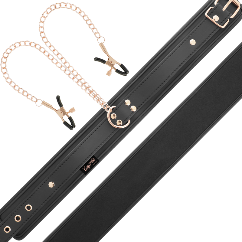 COLLANA CON PINZA PER CAPEZZOLI FANTASIA CON FODERA IN NEOPRENE - CHARME VIBE