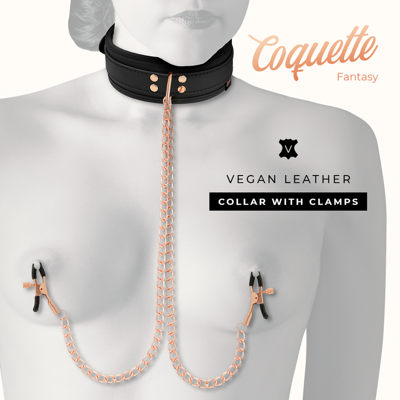 COLLANA CON PINZA PER CAPEZZOLI FANTASIA CON FODERA IN NEOPRENE - CHARME VIBE