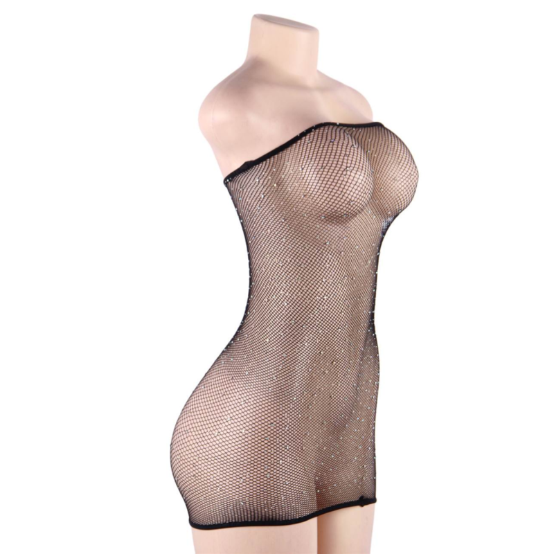 ABITO BODY A RETE CON DIAMANTI S/L - CHARME VIBE