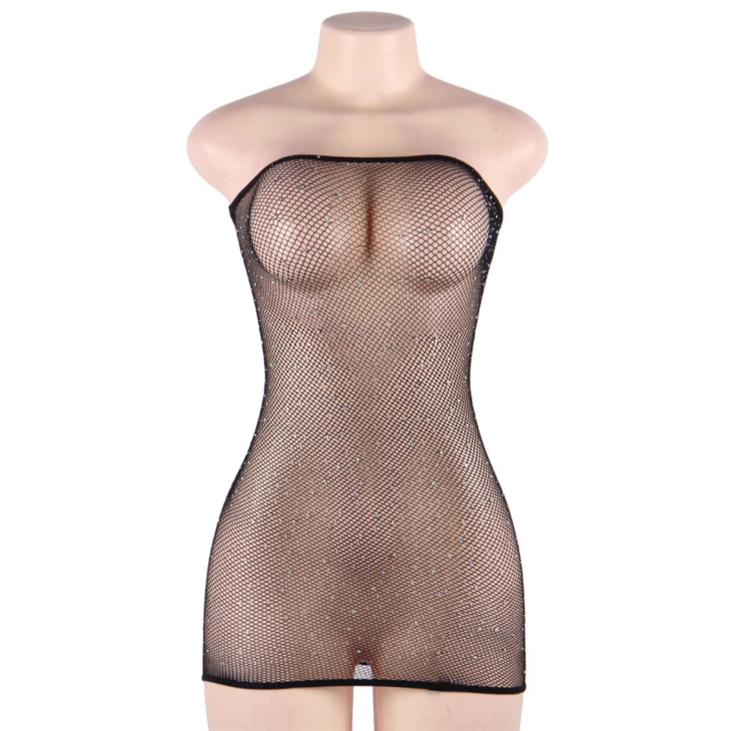 ABITO BODY A RETE CON DIAMANTI S/L - CHARME VIBE