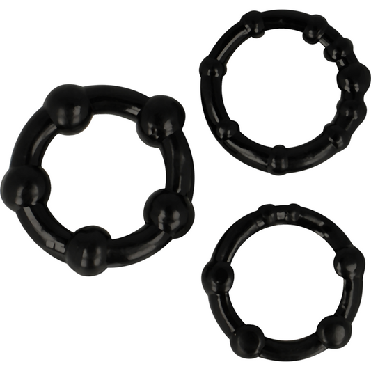SET DI 3 ANELLI IN SILICONE - CHARME VIBE
