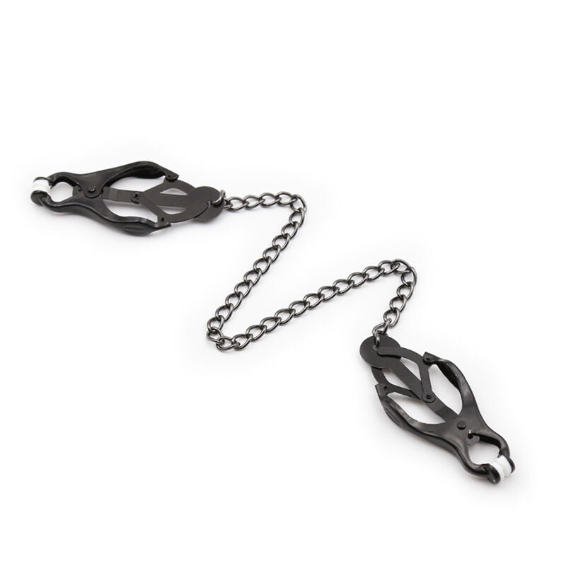 Pinze per capezzoli giapponesi con catena nera - CHARME VIBE