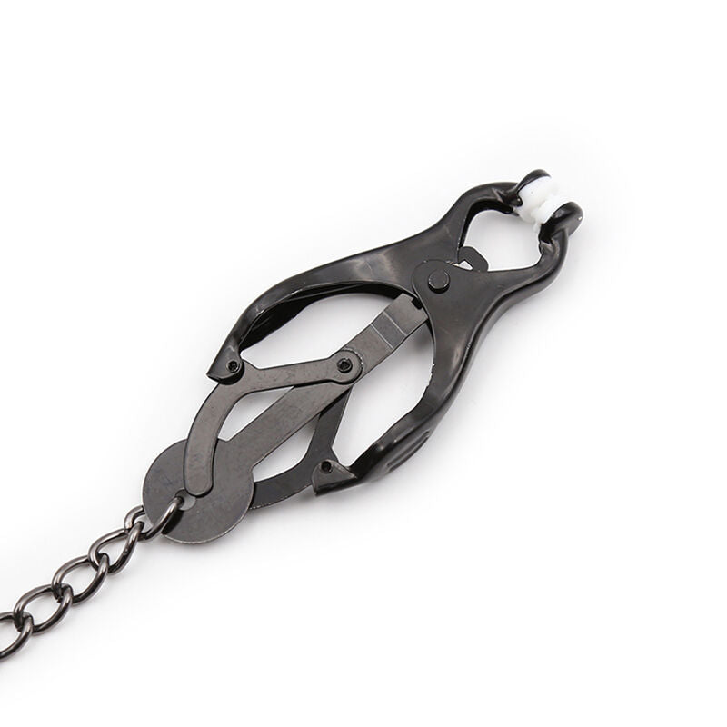 Pinze per capezzoli giapponesi con catena nera - CHARME VIBE