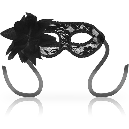 MASCHERE MASCHERE IN PIZZO NERO E FIORI - CHARME VIBE