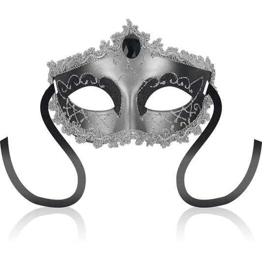 MASCHERE MASCHERA NERA DIAMOND GRIGIA - CHARME VIBE