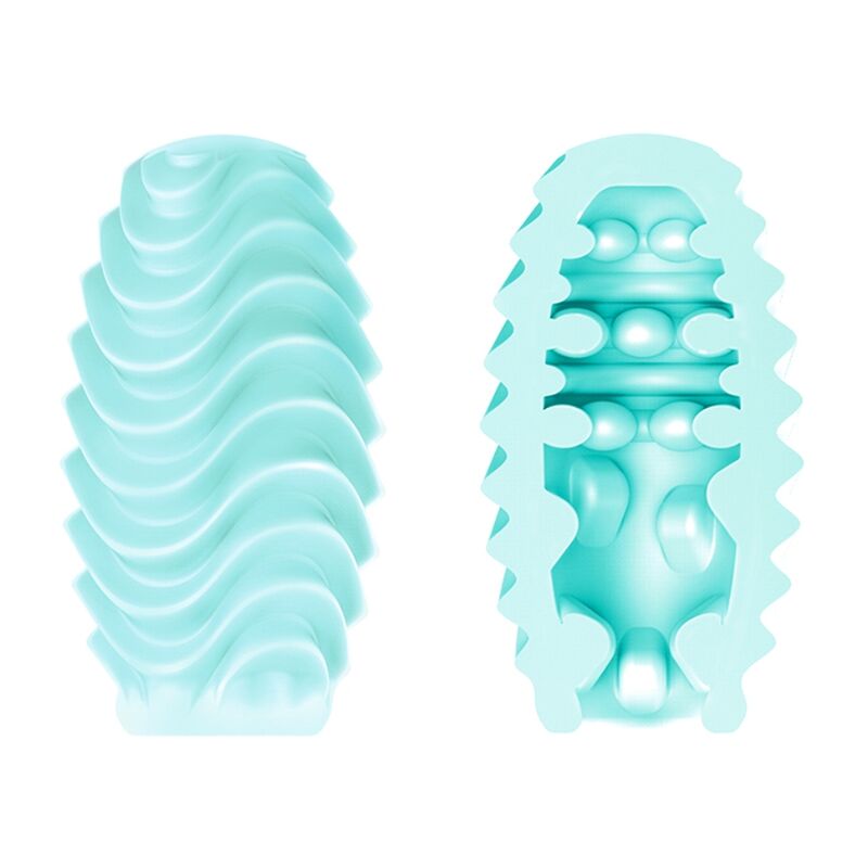 UOVO MASTURBATORE A DOPPIA FACCIA TURCHESE - CHARME VIBE