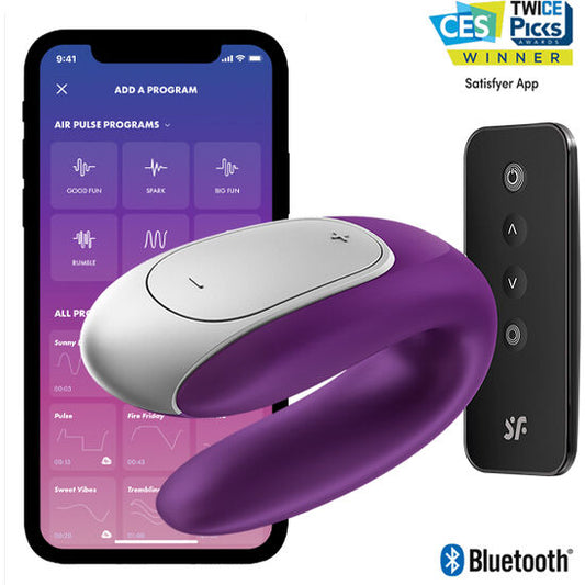 VIBRATORE DOPPIO PARTNER DIVERTENTE VIOLA - CHARME VIBE