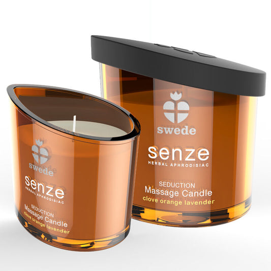 CANDELA DA MASSAGGIO SENZE SEDUCTION CHIODI DI - GAROFANO, ARANCIA, LAVANDA - CHARME VIBE