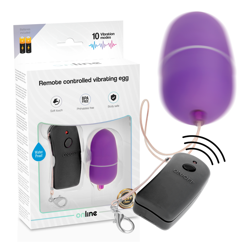 UOVO VIBRANTE CON TELECOMANDO LILLA - CHARME VIBE