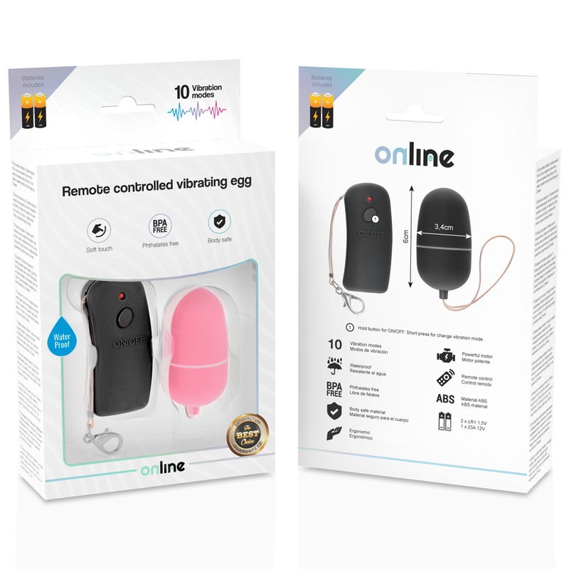 UOVO VIBRANTE CON TELECOMANDO ROSA - CHARME VIBE