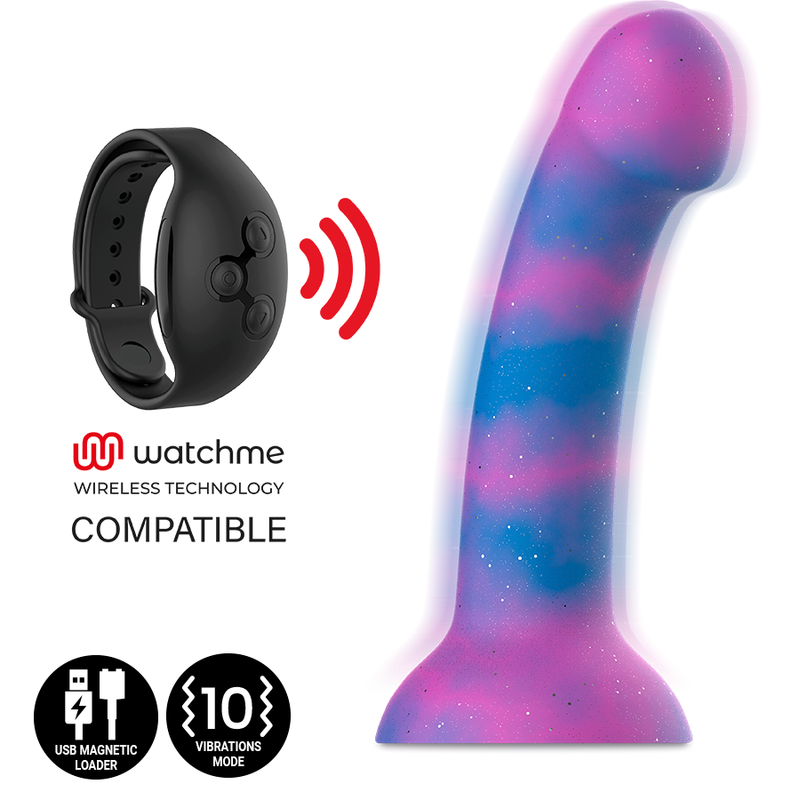 DION GALACTIC DILDO M  VIBRATORE WATCHME TECNOLOGIA WIRELESS COMPATIBILE - CHARME VIBE