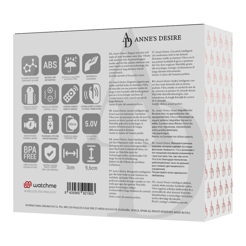 PANTY PLEASURE TECNOLOG A WATCHME NERO - CHARME VIBE