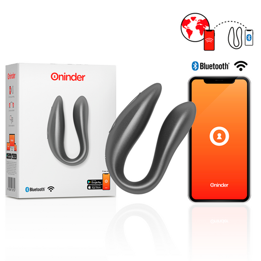 STIMOLATORE DEL PUNTO G E DEL CLITORALE LISBOA NERO  APP GRATUITA - CHARME VIBE