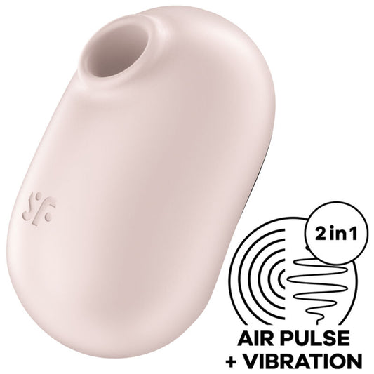PRO TO GO 2 DOPPIO STIMOLATORE E VIBRATORE BEIGE - CHARME VIBE