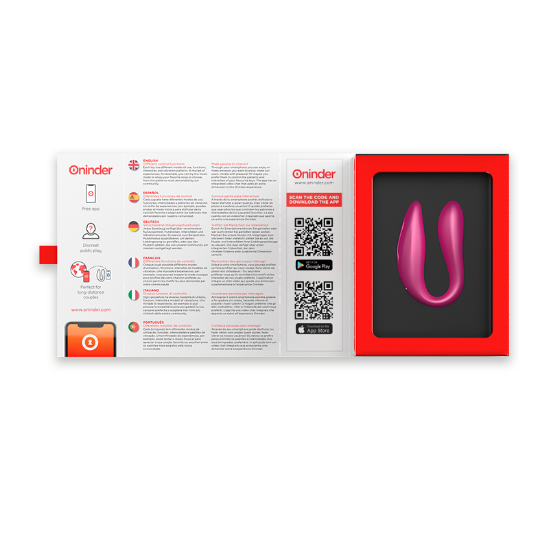 STIMOLATORE DEL PUNTO G E DEL CLITORALE LISBOA ROSA  APP GRATUITA - CHARME VIBE