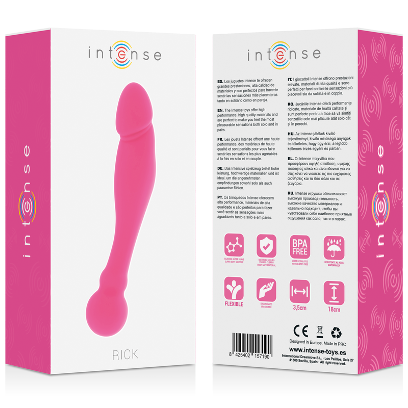 SILICONE RICK DUAL ROSA - CHARME VIBE