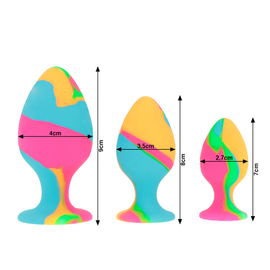 SET DI TAPPI IN SILICONE MULTICOLORE - CHARME VIBE
