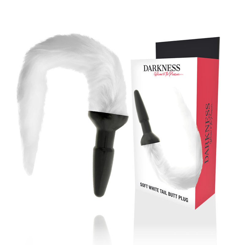 PLUG ANALE IN SILICONE CON CODA BIANCA - CHARME VIBE